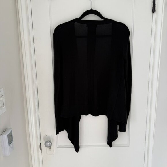 Michael Kors Black Silk & Cashmere Wrap Cardigan - Picture 2 of 3